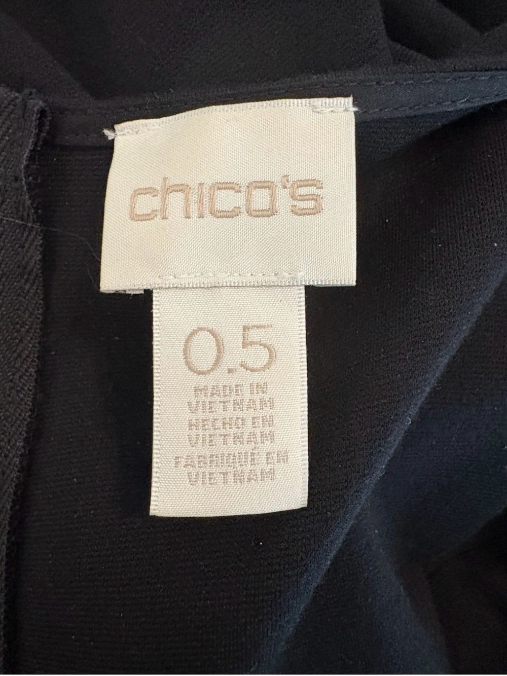 Chicos Women’s Black Rinestone Sleeveless Dress Size 6 - Picture 6 of 8